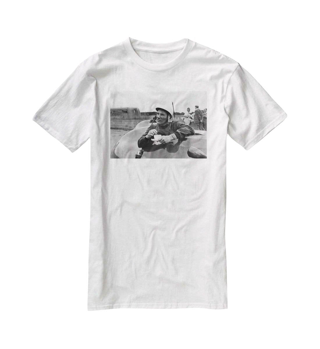 Motor racing driver Stirling Moss T-Shirt - Canvas Art Rocks - 5