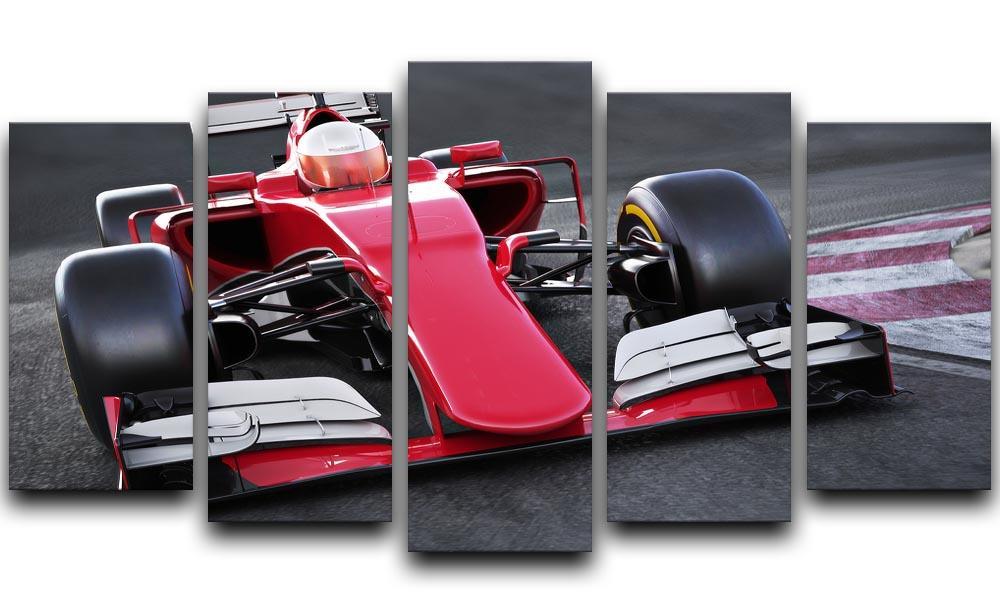 Motor sports race car 5 Split Panel Canvas  - Canvas Art Rocks - 1