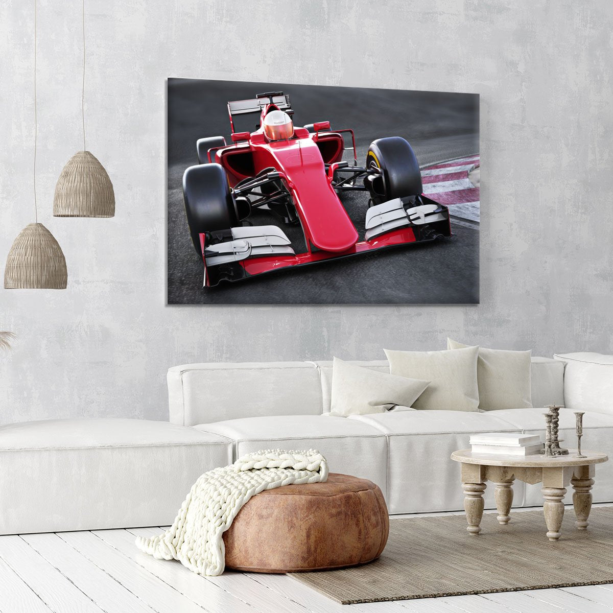 Motor sports race car Canvas Print or Poster
