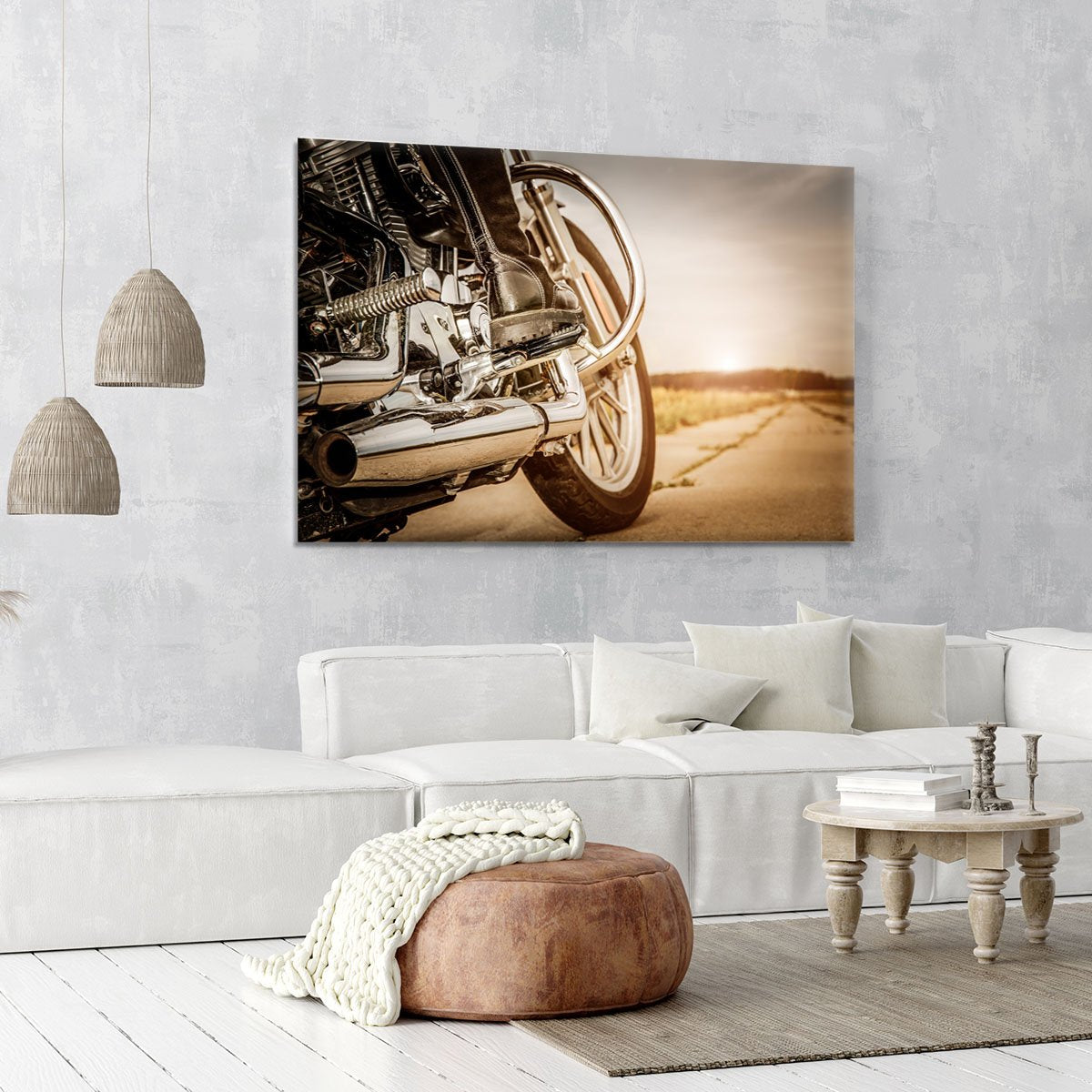 Motorbike Close Up Canvas Print or Poster