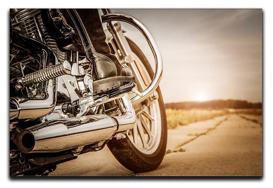 Motorbike Close Up Canvas Print or Poster  - Canvas Art Rocks - 1