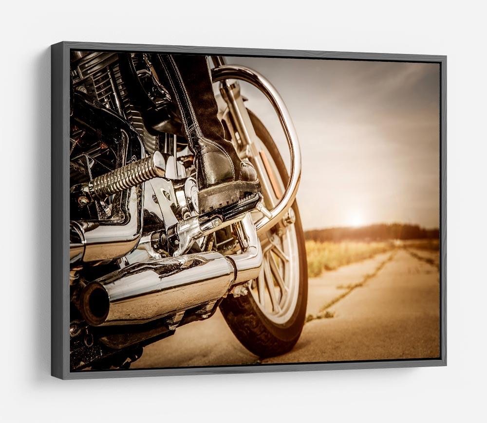 Motorbike Close Up HD Metal Print