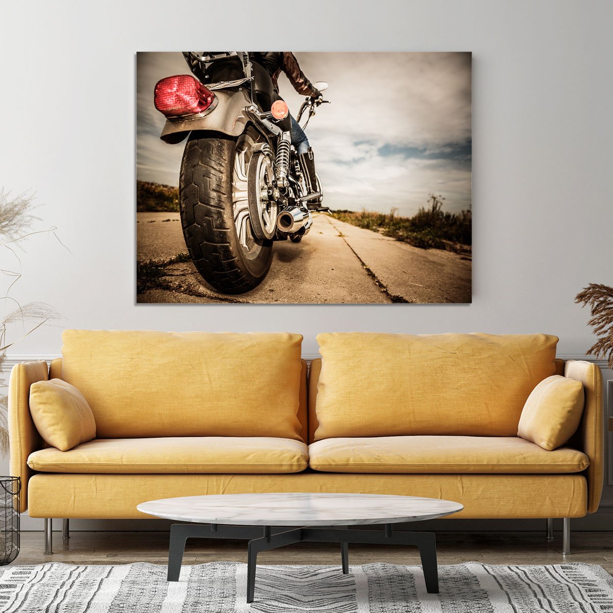 Motorbike Wheel Canvas Print or Poster