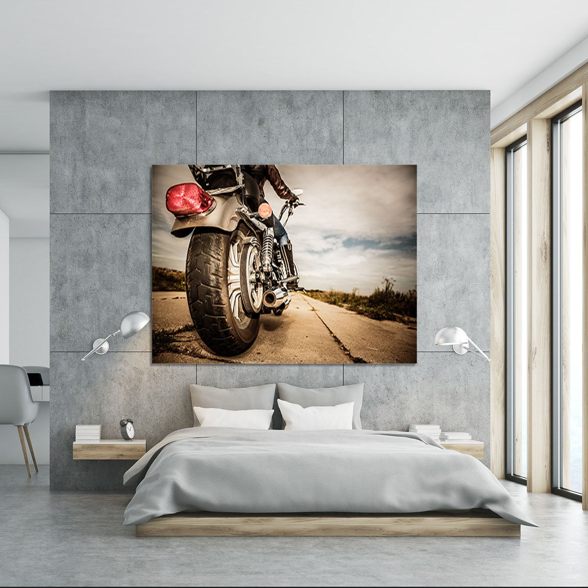 Motorbike Wheel Canvas Print or Poster