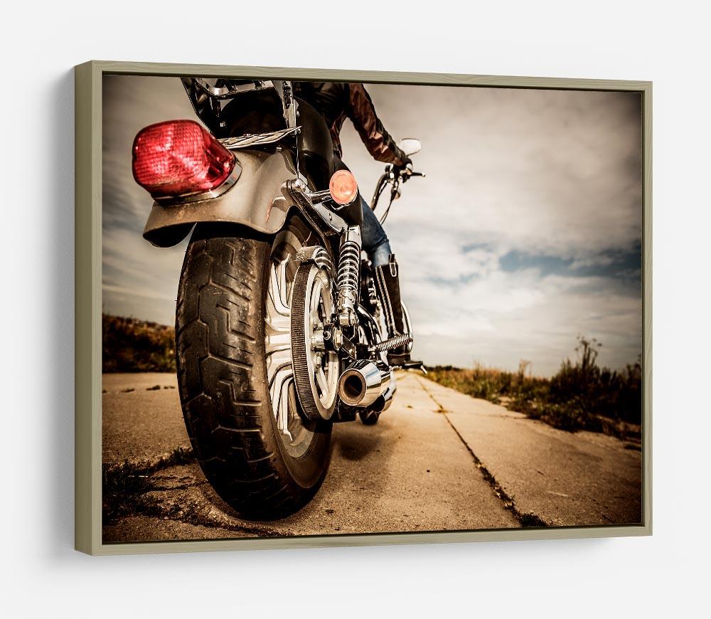 Motorbike Wheel HD Metal Print