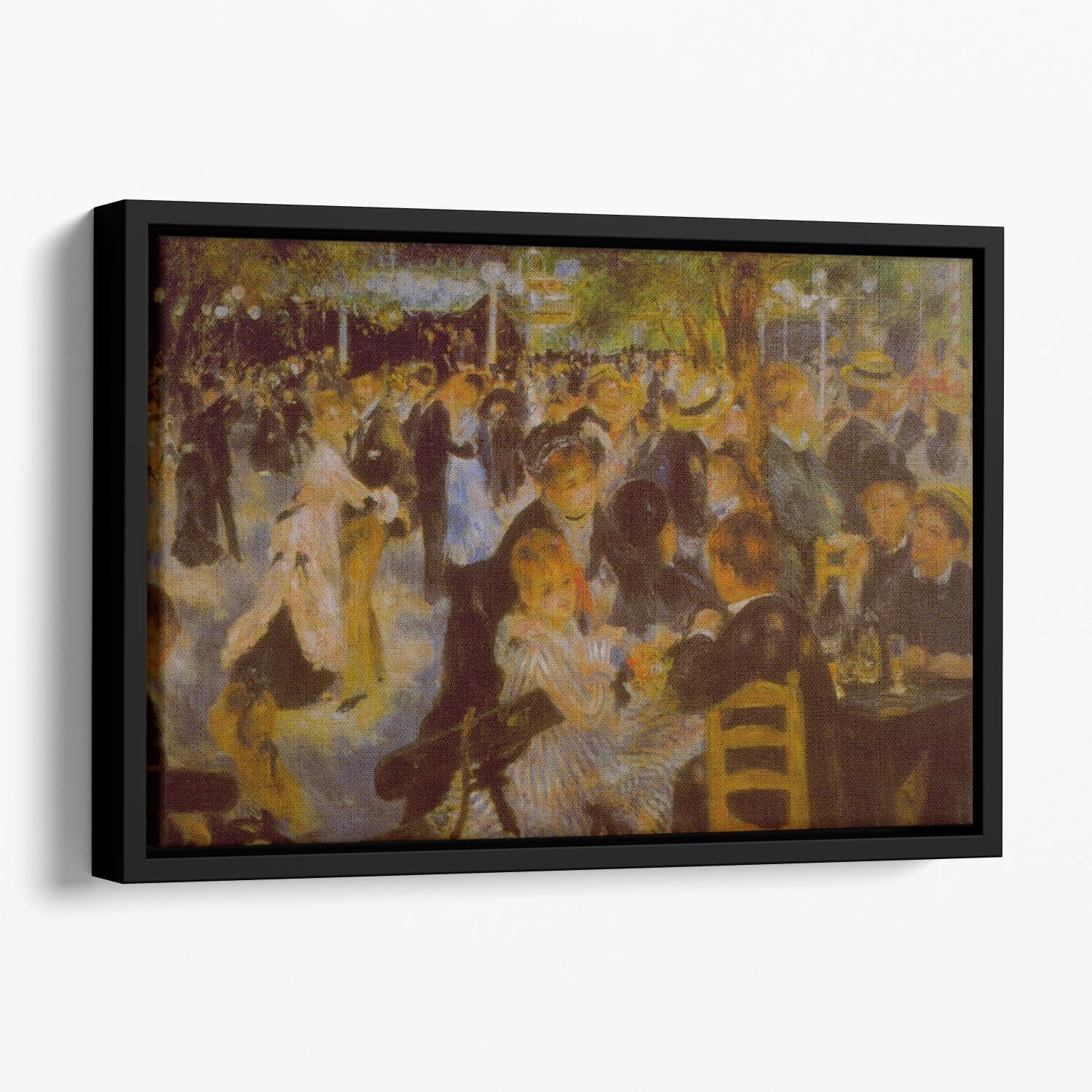Moulin Galette by Renoir Floating Framed Canvas