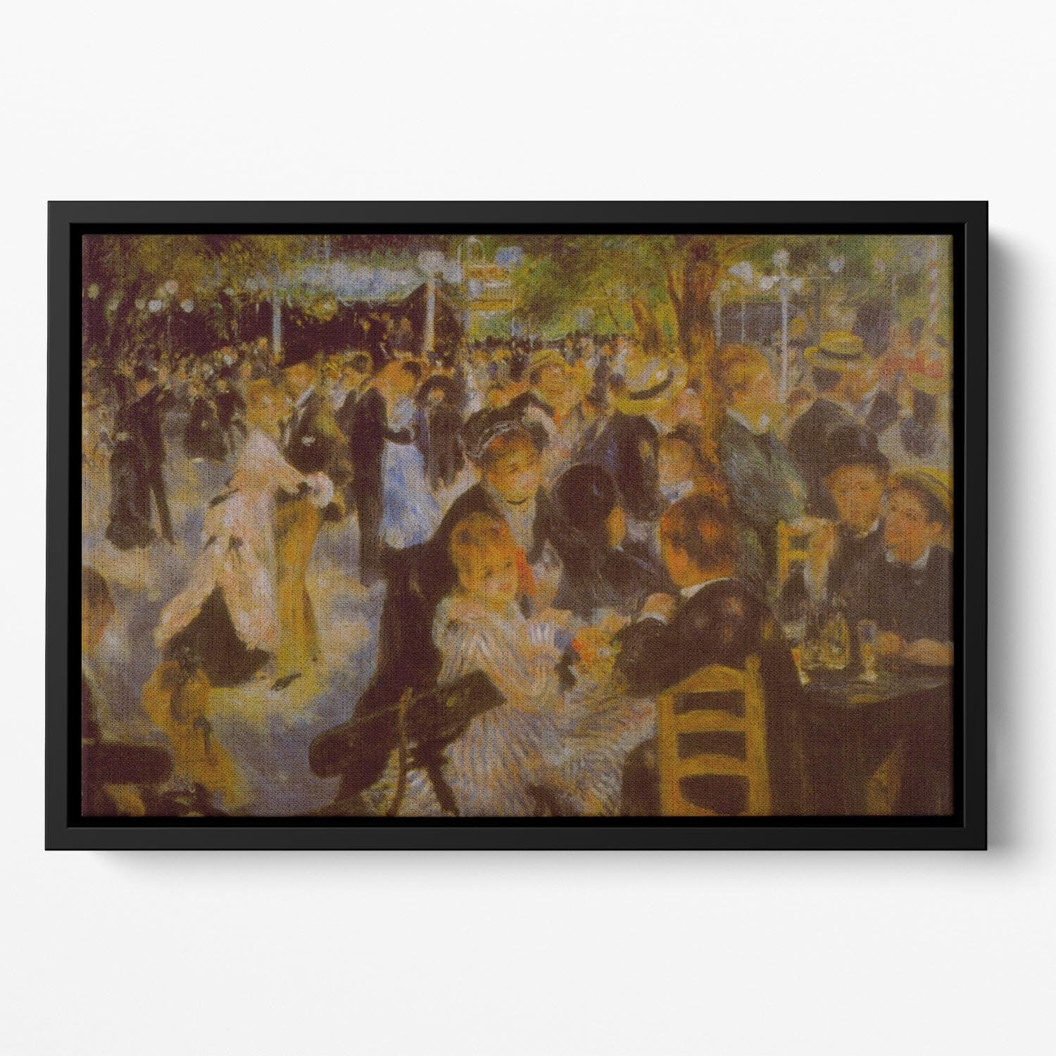 Moulin Galette by Renoir Floating Framed Canvas