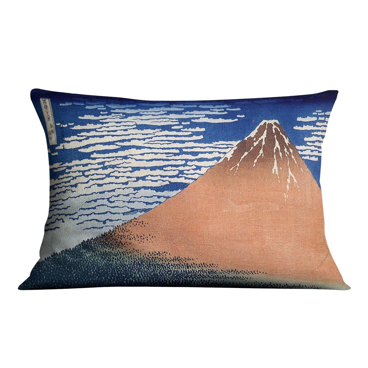 Mount Fuji by Hokusai Throw Pillow