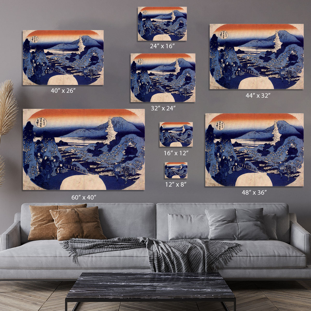 Mount Haruna by Hokusai Canvas Print or Poster - Canvas Art Rocks - 7