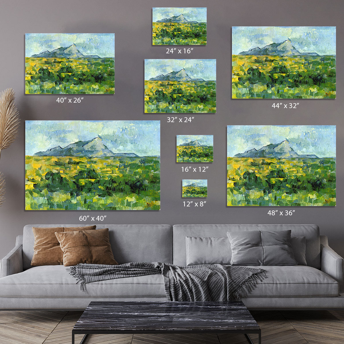 Mount St. Victiore by Cezanne Canvas Print or Poster - Canvas Art Rocks - 7