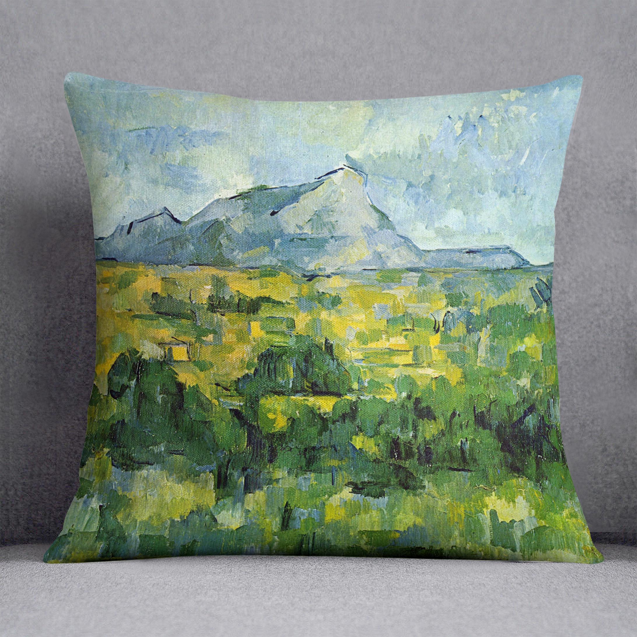 Mount St. Victiore by Cezanne Cushion - Canvas Art Rocks - 1