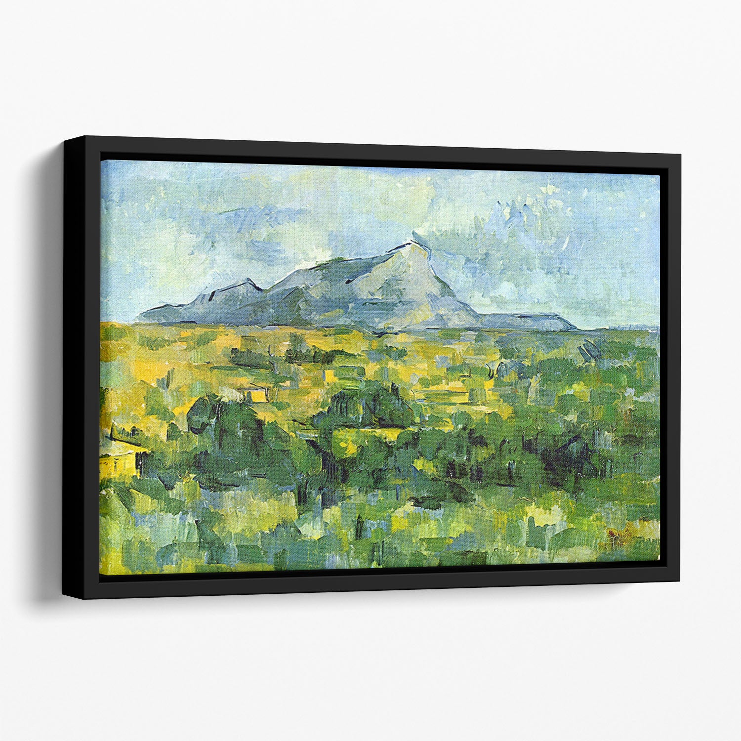 Mount St. Victiore by Cezanne Floating Framed Canvas - Canvas Art Rocks - 1