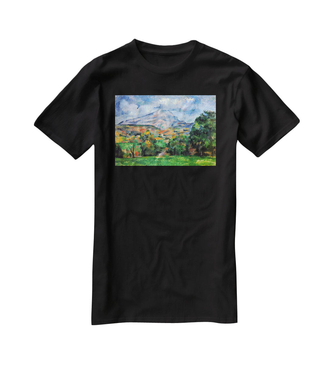 Mount St. Victoire by Cezanne T-Shirt - Canvas Art Rocks - 1