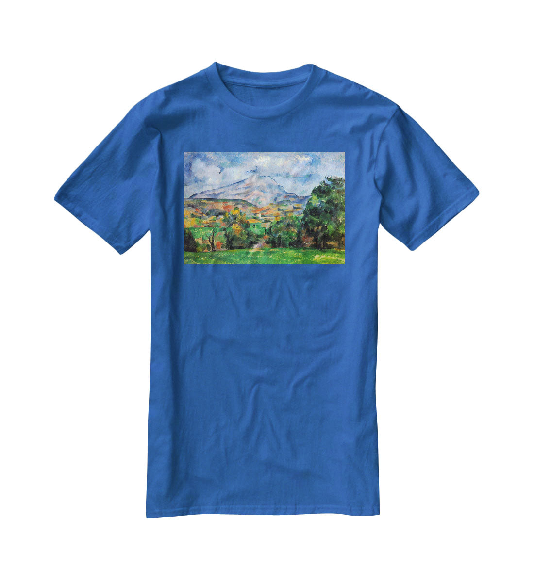 Mount St. Victoire by Cezanne T-Shirt - Canvas Art Rocks - 2