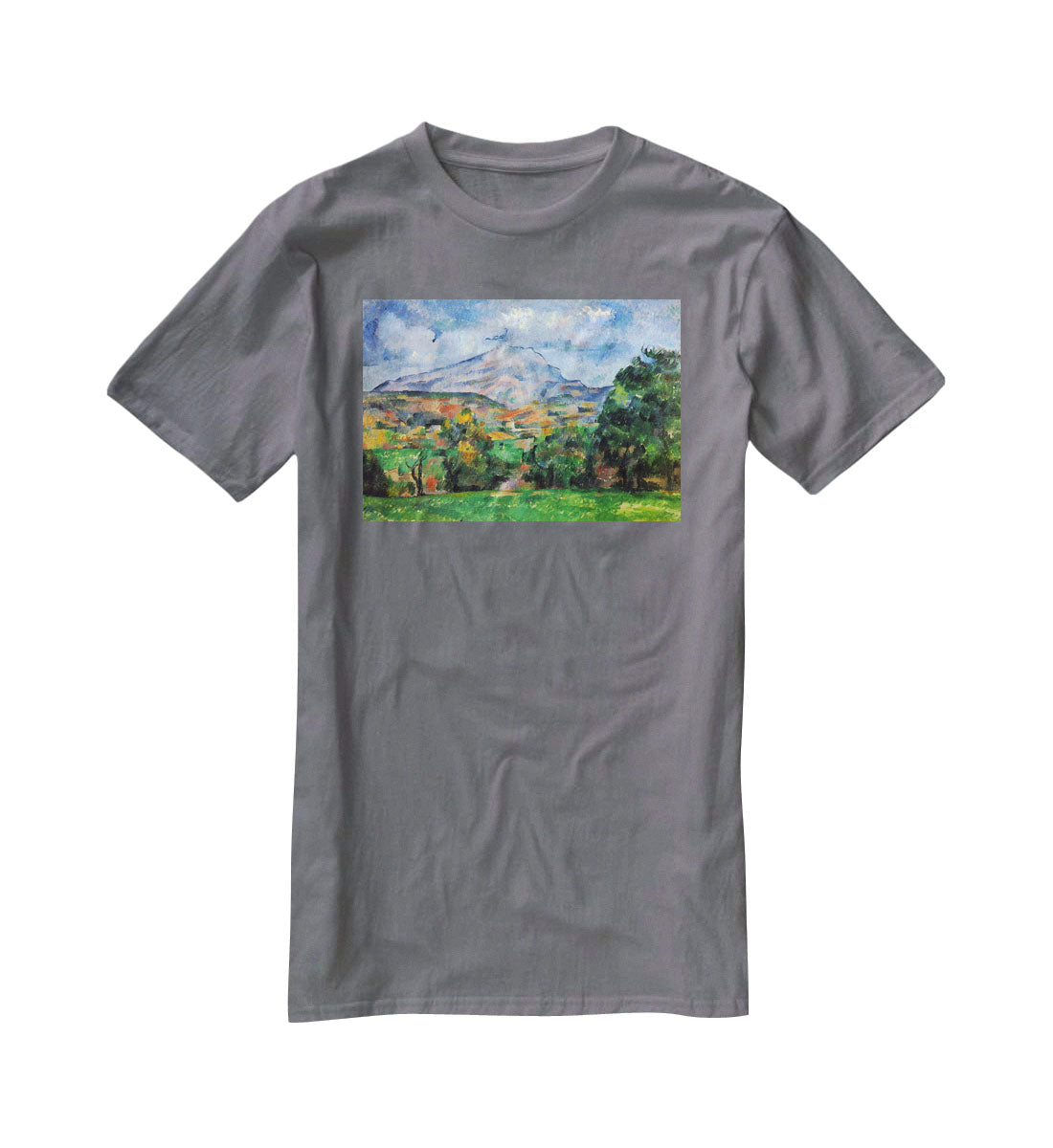 Mount St. Victoire by Cezanne T-Shirt - Canvas Art Rocks - 3