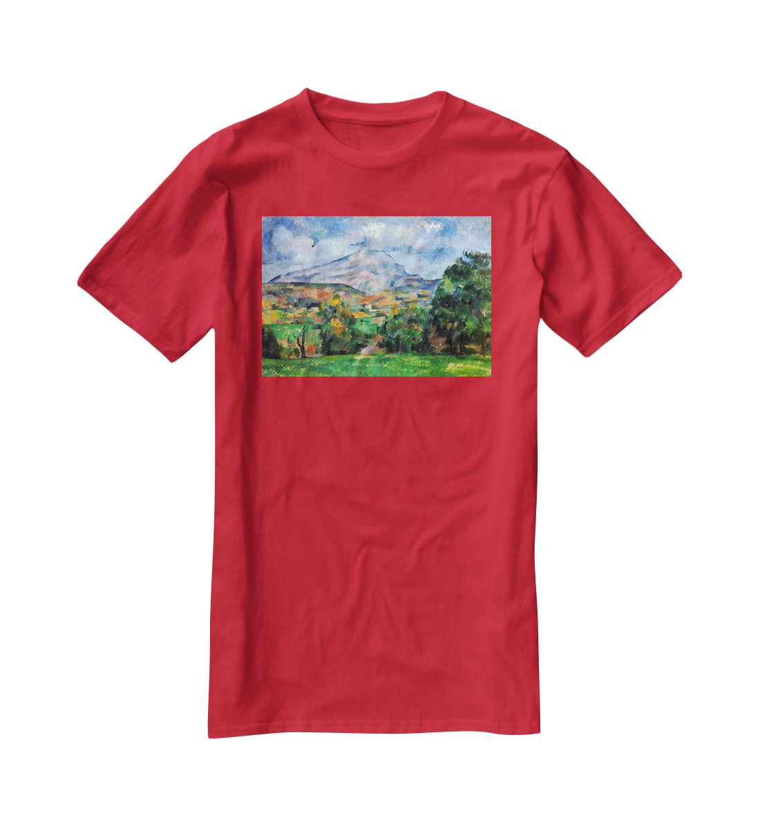 Mount St. Victoire by Cezanne T-Shirt - Canvas Art Rocks - 4