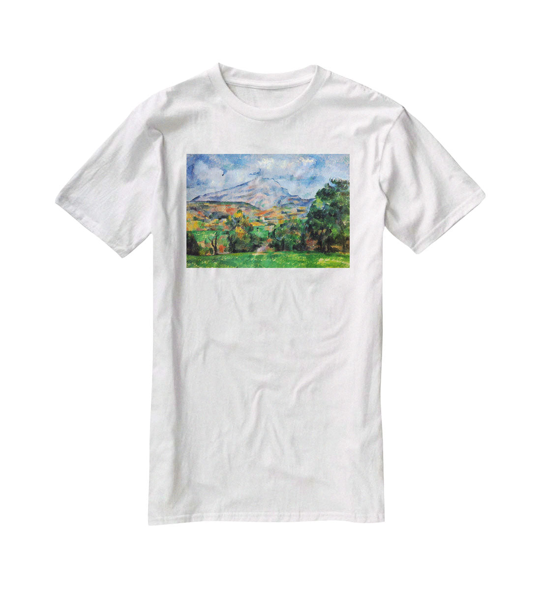 Mount St. Victoire by Cezanne T-Shirt - Canvas Art Rocks - 5