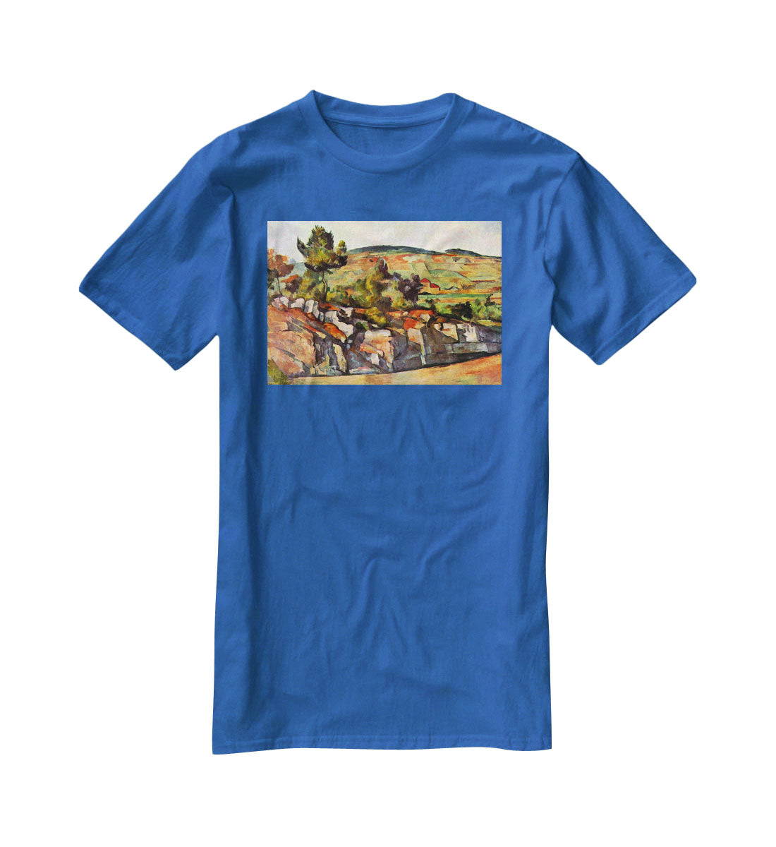Mountains in Provence by Cezanne T-Shirt - Canvas Art Rocks - 2