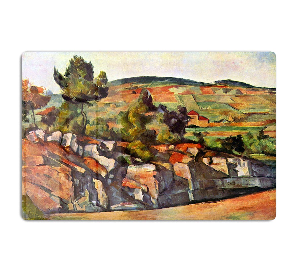 Mountains in Provence by Cezanne Acrylic Block - Canvas Art Rocks - 1