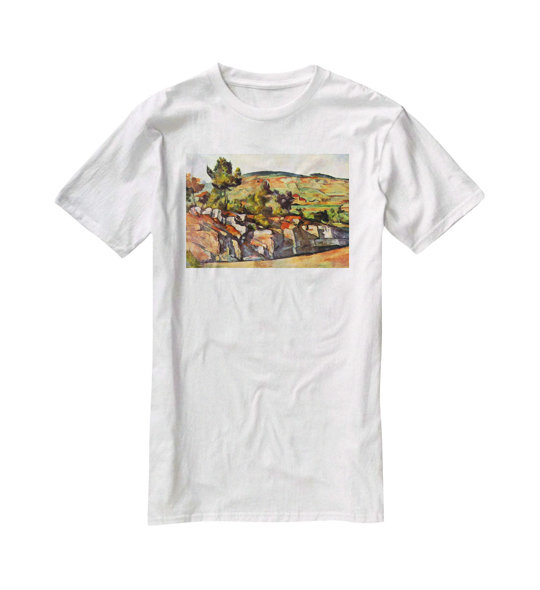 Mountains in Provence by Cezanne T-Shirt - Canvas Art Rocks - 5