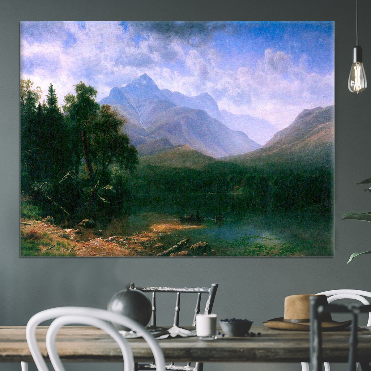 Mt. Washington by Bierstadt Canvas Print or Poster