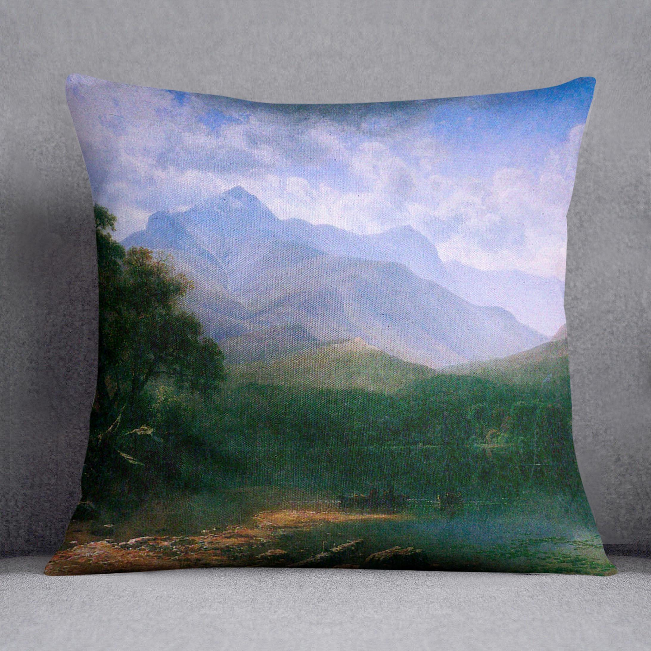 Mt. Washington by Bierstadt Cushion - Canvas Art Rocks - 1