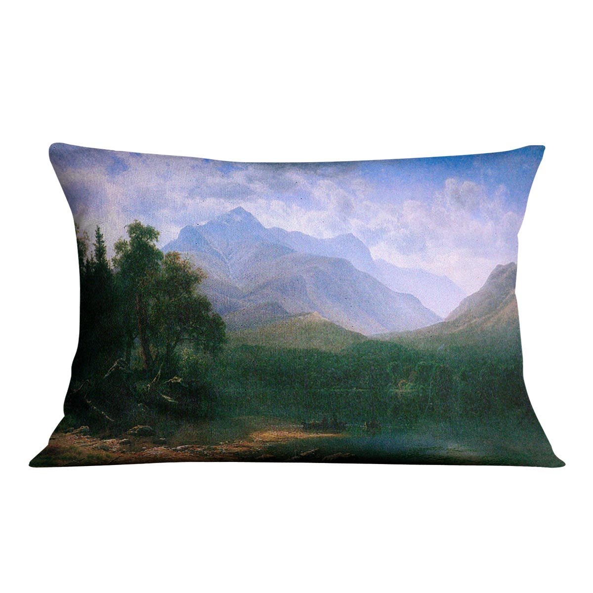 Mt. Washington by Bierstadt Cushion - Canvas Art Rocks - 4