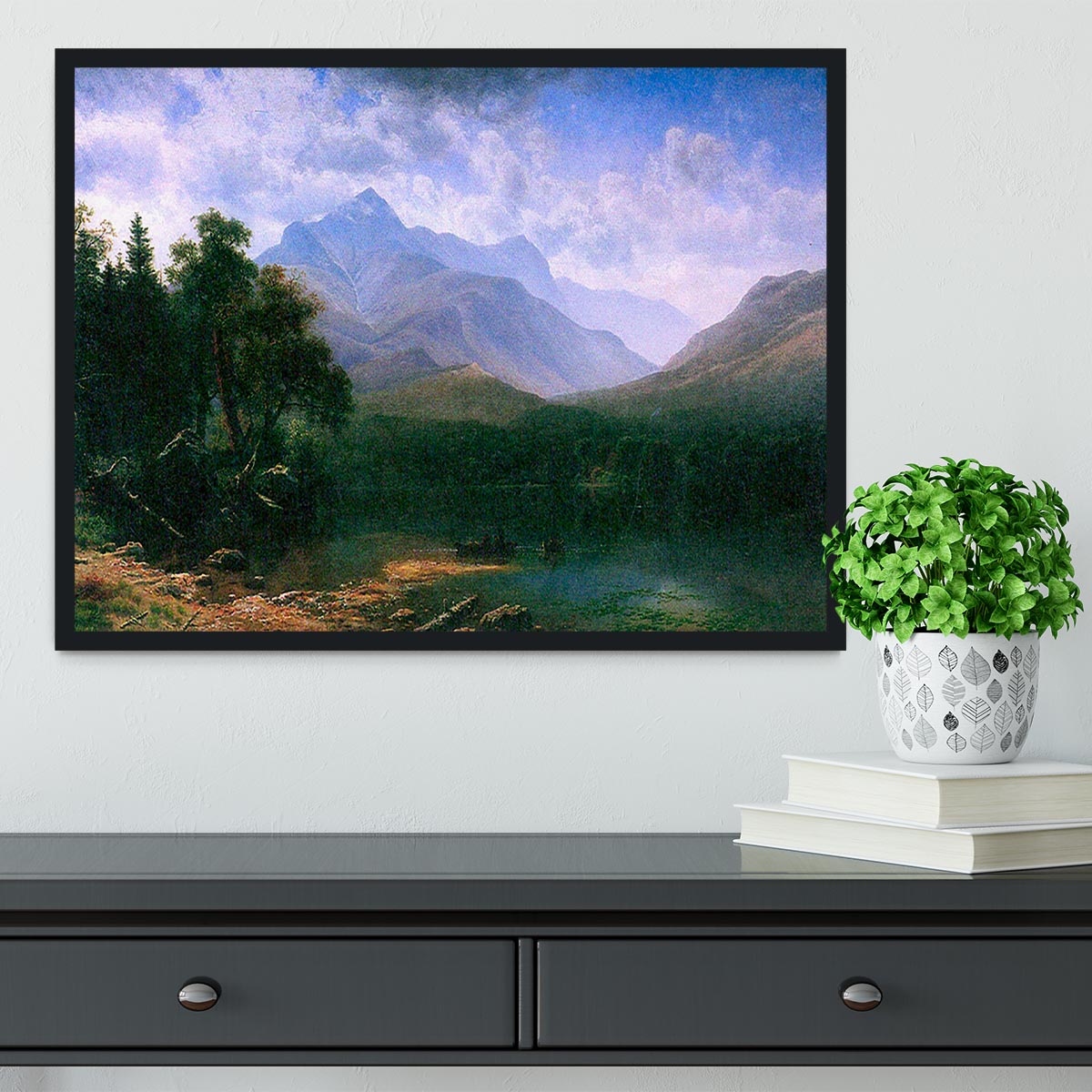 Mt. Washington by Bierstadt Framed Print - Canvas Art Rocks - 2