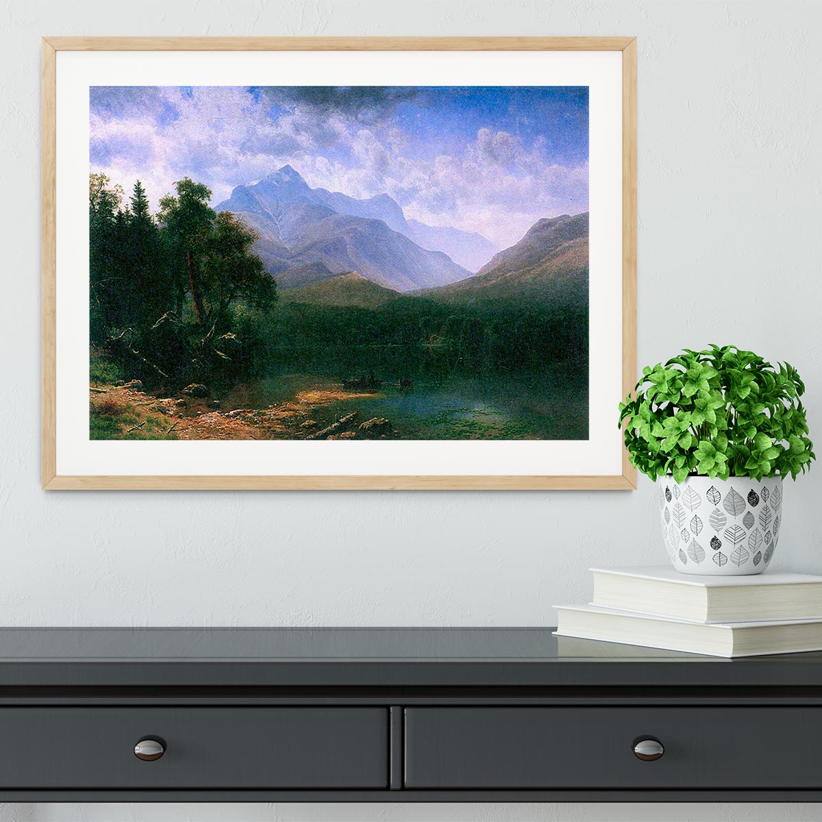 Mt. Washington by Bierstadt Framed Print - Canvas Art Rocks - 3