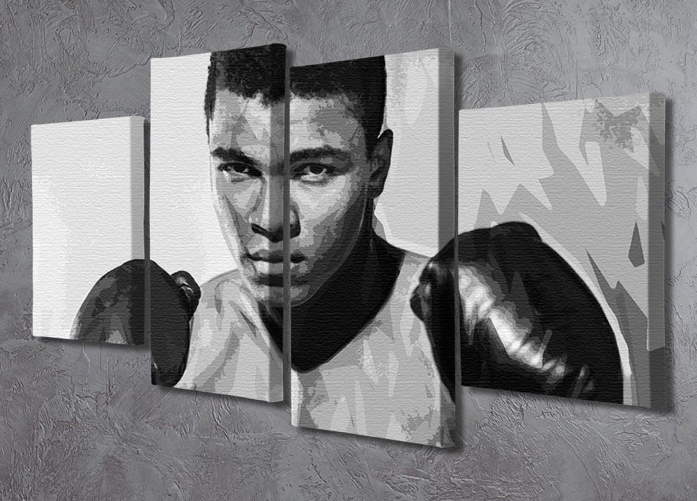 Muhammad Ali 4 Split Panel Canvas - Canvas Art Rocks - 2