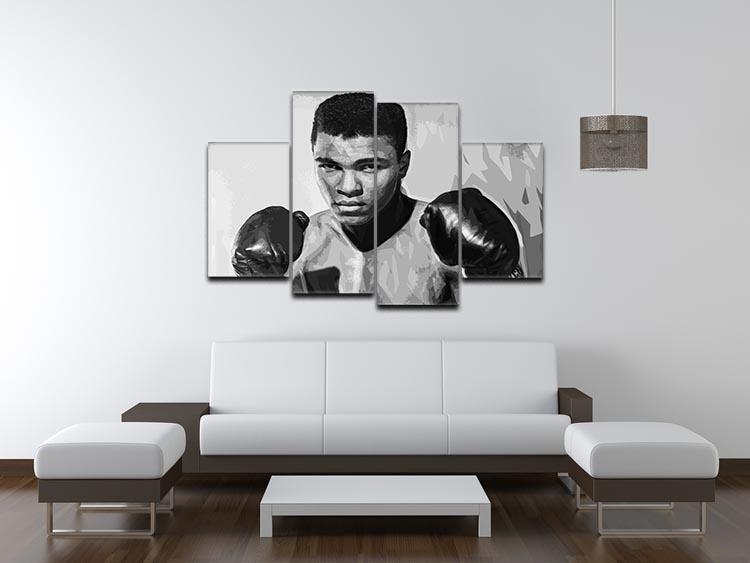 Muhammad Ali 4 Split Panel Canvas - Canvas Art Rocks - 3