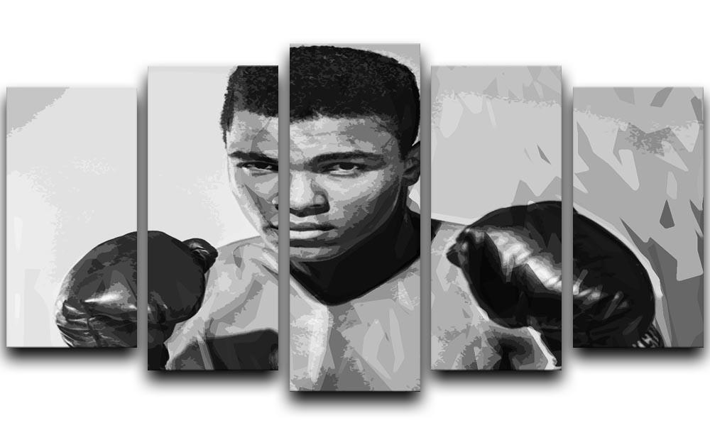 Muhammad Ali 5 Split Panel Canvas  - Canvas Art Rocks - 1