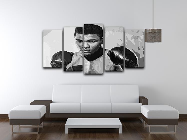Muhammad Ali 5 Split Panel Canvas - Canvas Art Rocks - 3
