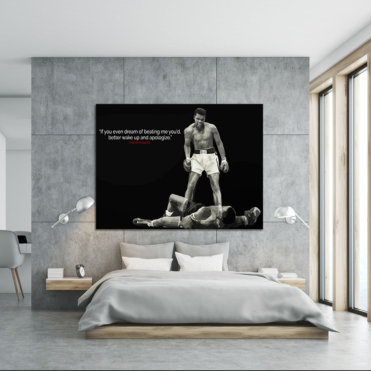 Muhammad Ali Dream Of Beating Me Canvas Print or Poster