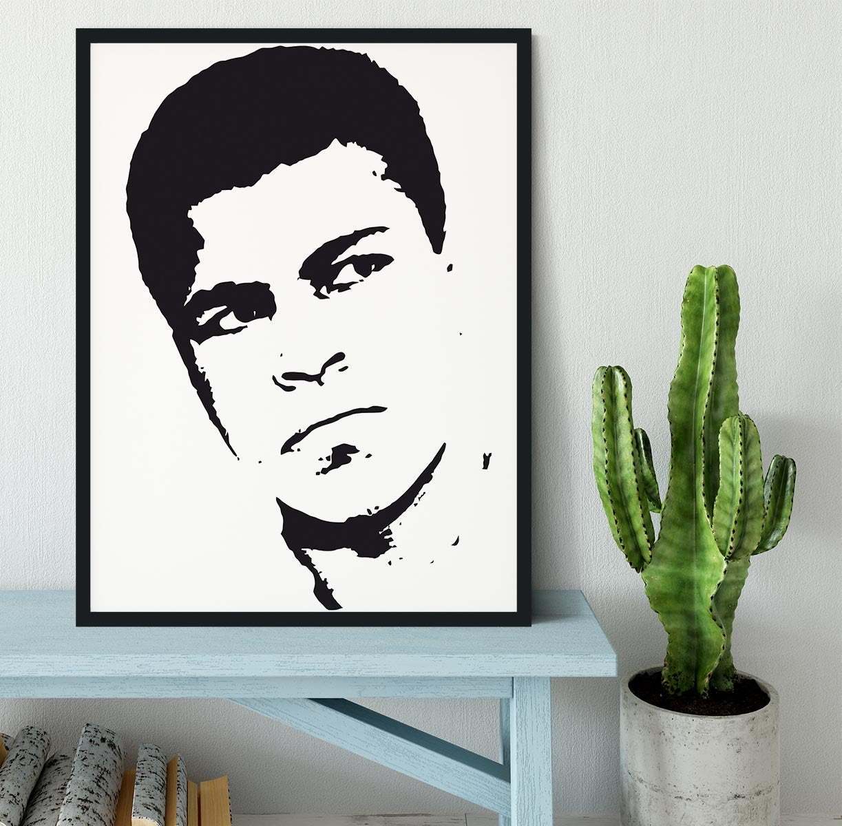 Muhammad Ali Face Pop Art Framed Print - Canvas Art Rocks - 2