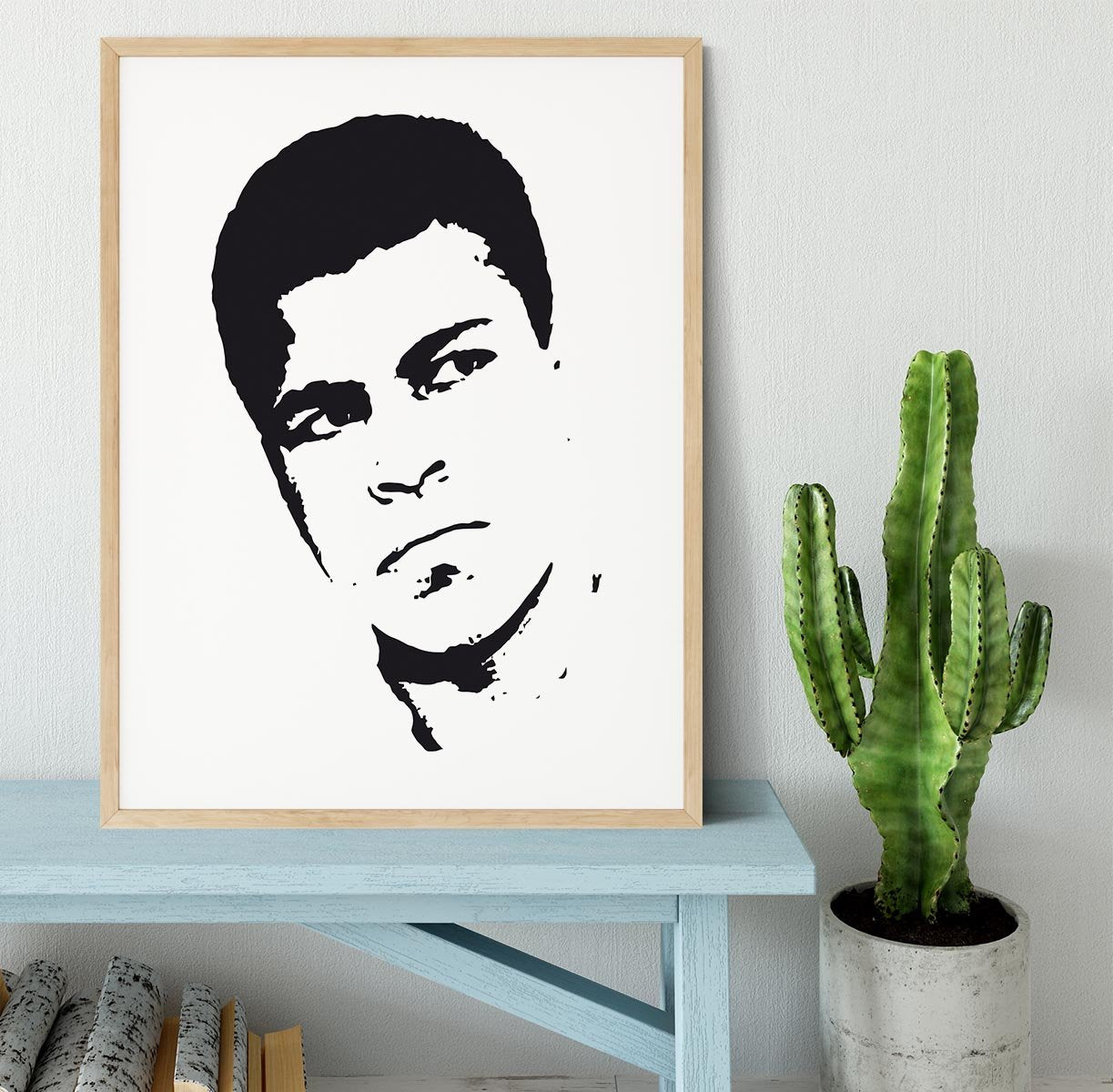 Muhammad Ali Face Pop Art Framed Print - Canvas Art Rocks - 3
