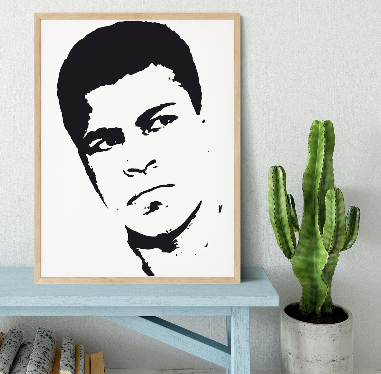 Muhammad Ali Face Pop Art Framed Print - Canvas Art Rocks - 4