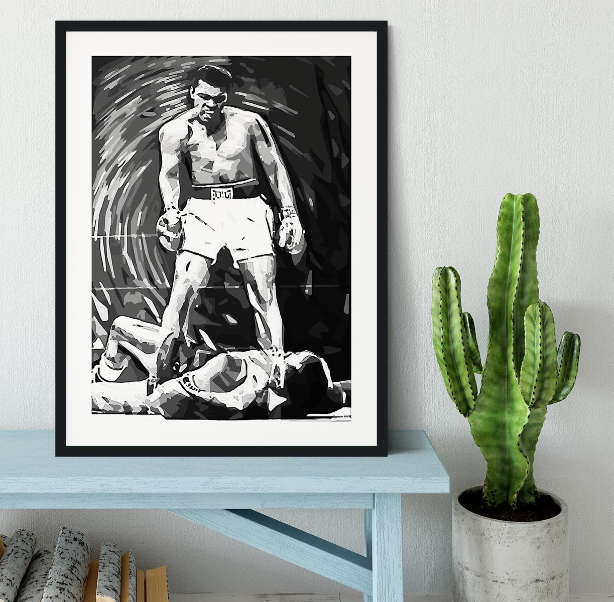 Muhammad Ali Pop Art Framed Print - Canvas Art Rocks - 1