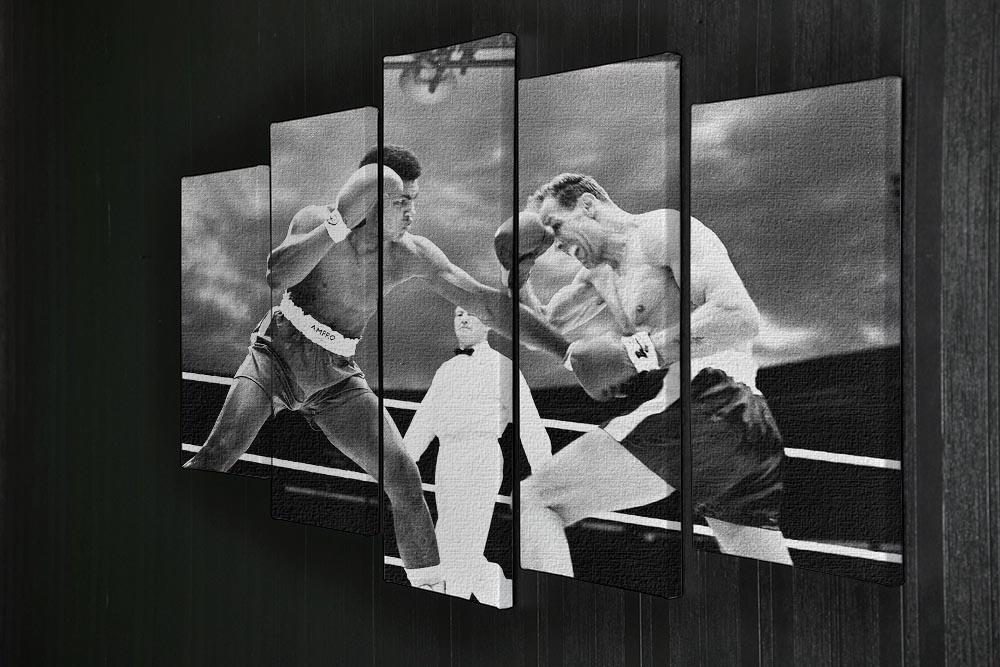 Muhammad Ali v Henry Cooper 5 Split Panel Canvas - Canvas Art Rocks - 2