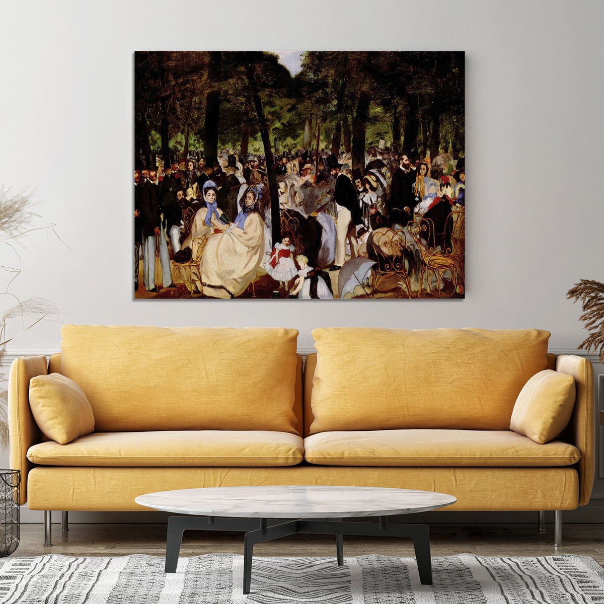 Music in Tuilerie Garden by Manet Canvas Print or Poster