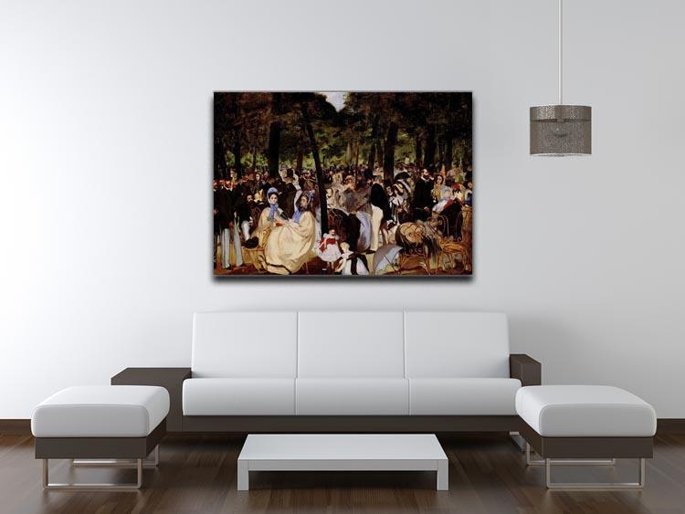 Music in Tuilerie Garden by Manet Canvas Print or Poster - Canvas Art Rocks - 4
