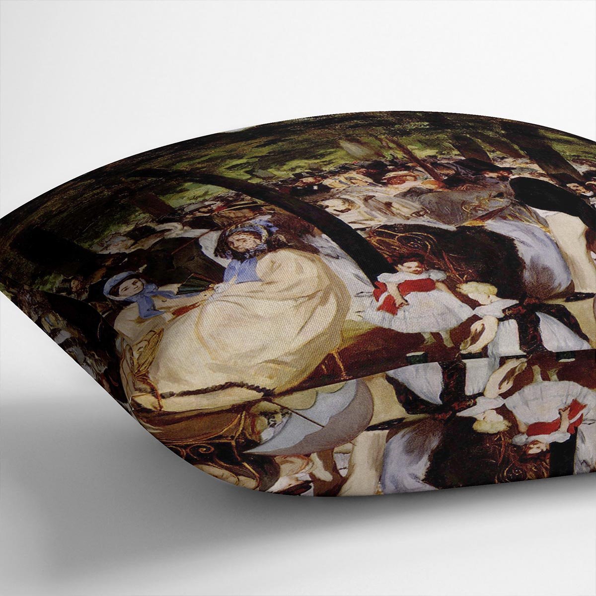 Music in Tuilerie Garden by Manet Throw Pillow