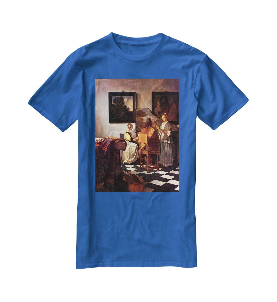 Musical Trio by Vermeer T-Shirt - Canvas Art Rocks - 2
