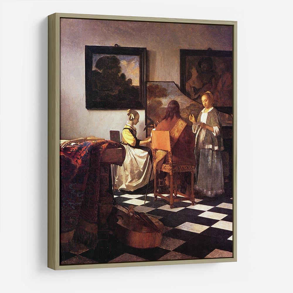 Musical Trio by Vermeer HD Metal Print - Canvas Art Rocks - 8