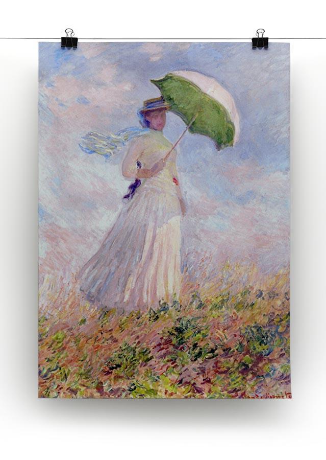 Nainen ja paivanvarjo by Monet Canvas Print & Poster - Canvas Art Rocks - 2