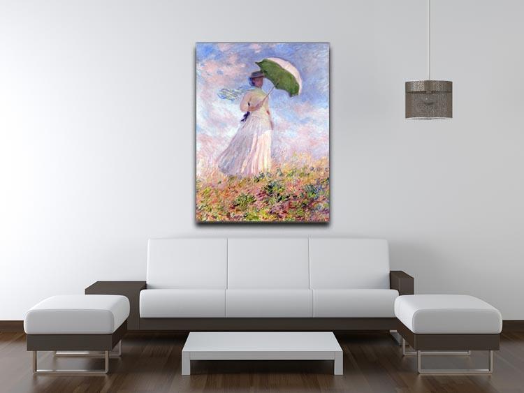 Nainen ja paivanvarjo by Monet Canvas Print & Poster - Canvas Art Rocks - 4