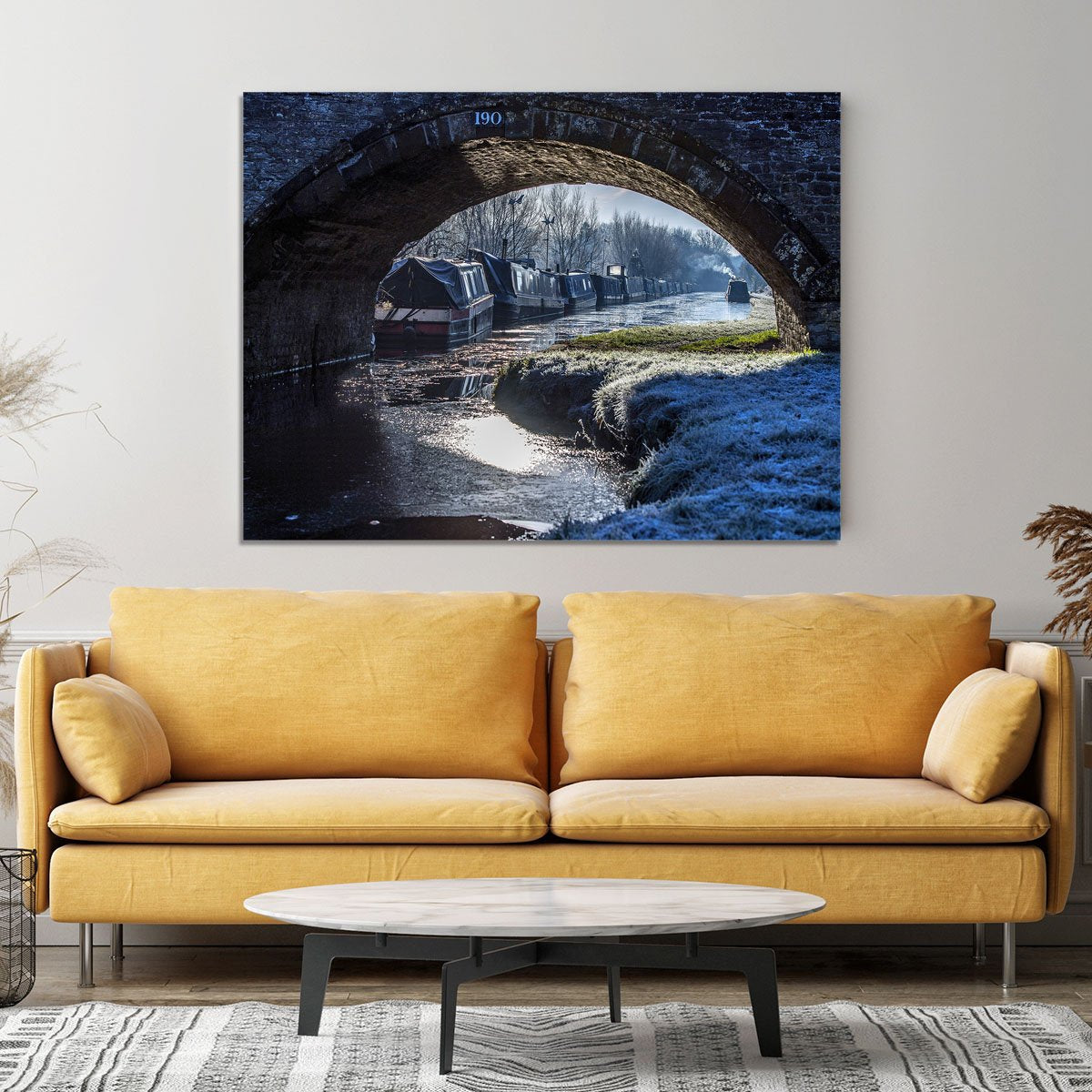 Narrowboats on the Oxford Canal Canvas Print or Poster