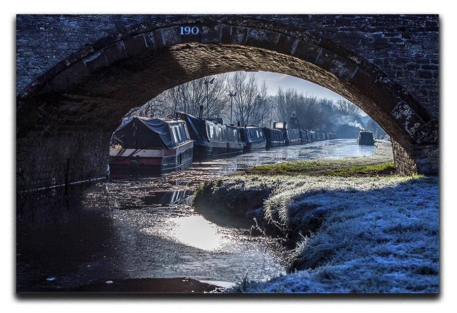 Narrowboats on the Oxford Canal Canvas Print or Poster - Canvas Art Rocks - 1