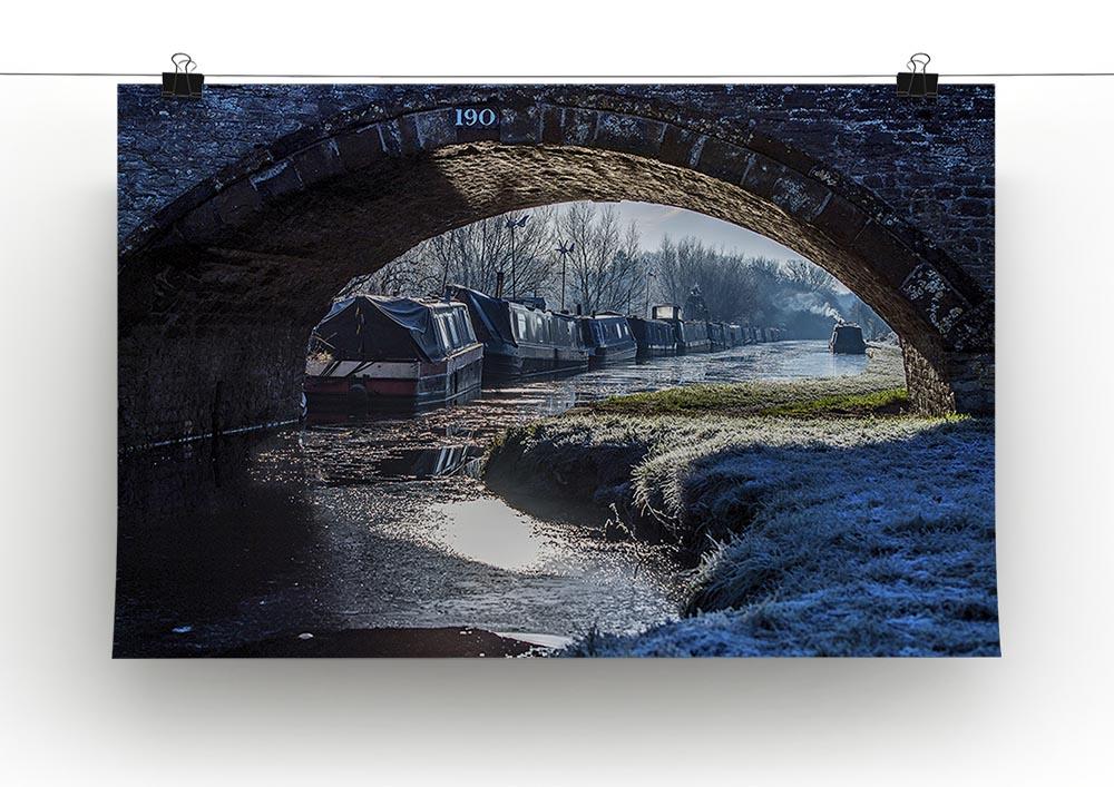 Narrowboats on the Oxford Canal Canvas Print or Poster - Canvas Art Rocks - 2