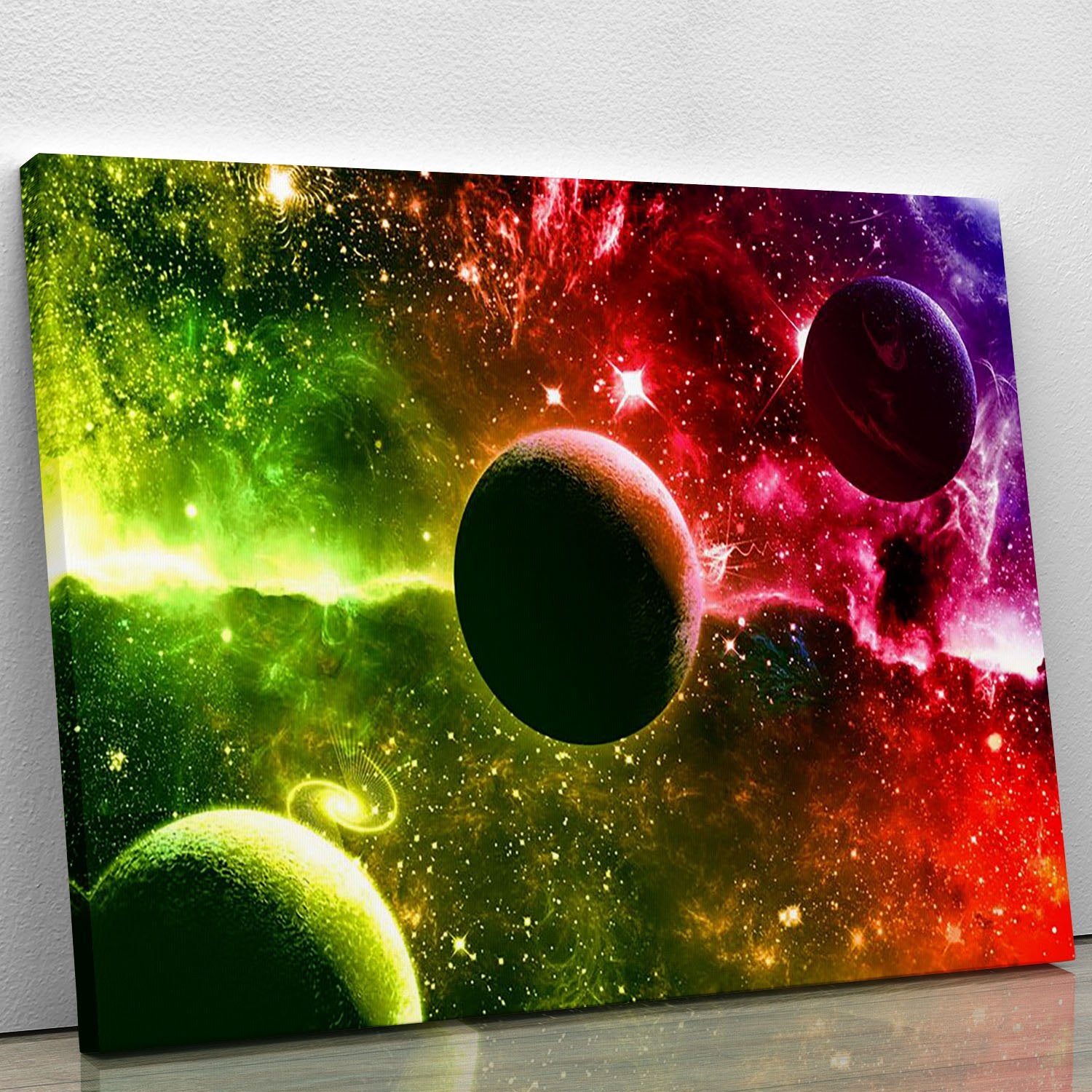 Nebula Stars and Planets Canvas Print or Poster